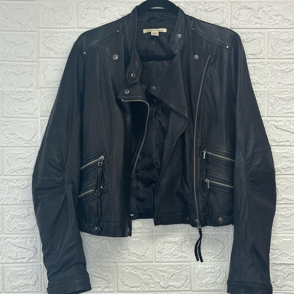 Kenneth Cole black leather jacket size - Picture 5 of 5